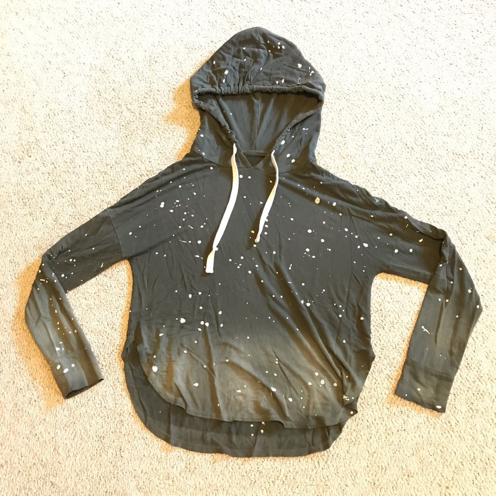 Betsey Johnson Performance Brown Ombré Hoodie, GUC, M - Picture 3 of 14